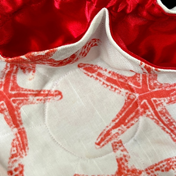 Handmade Japanese Style Satin Lined 8 Compartment Drawstring Purse/Jewelry Bag - Picture 5 of 14